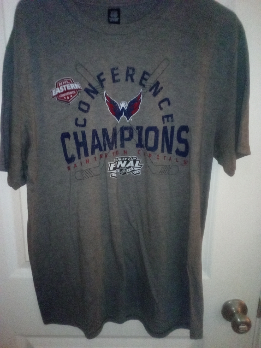 NHL Washington Capitals Gray Conference Champions Short Sleeve Tee